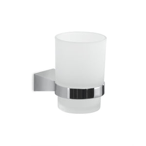 Portaspazzolini da muro in acciaio inox e Cromall TN10 Gedy serie TONALE Cromato