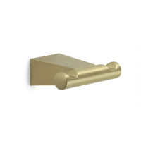 Appendiabiti doppio da muro in acciaio inox e Cromall TN26 Gedy serie TONALE Oro Matt