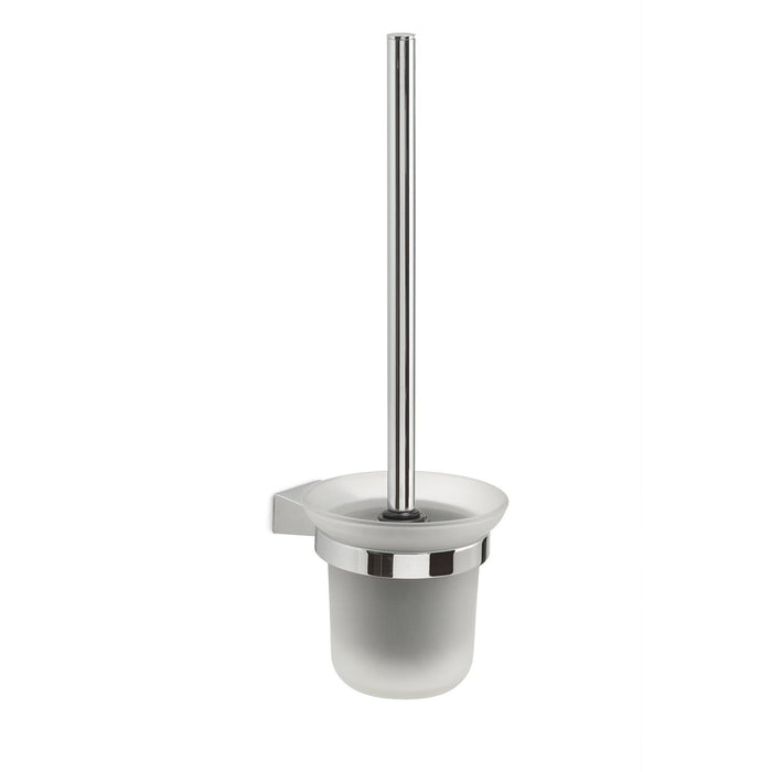 Scopino WC con ciuffo in setole da muro in acciaio inox e Cromall TN33-03 Gedy serie TONALE Cromato