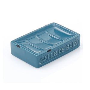 Portasapone d'appoggio in ceramica VV11 Gedy serie VIVIENNE Blu