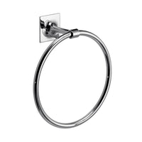 Portasalviette ad anello da muro in ottone e Cromall WZ70 Gedy serie WIZARD Cromato