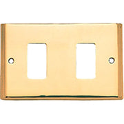 PLACCA COPRIFRUTTI COTTALI - OTTONE POSTI 2 MM 125X74 MAGIC/VENUS- 2 pezzi
