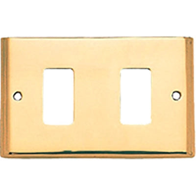 PLACCA COPRIFRUTTI COTTALI - OTTONE POSTI 2 MM 125X74 MAGIC/VENUS- 2 pezzi