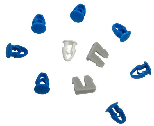 Kit 8 Bottoni+2 Agganci Centrali Fissaggio Targa