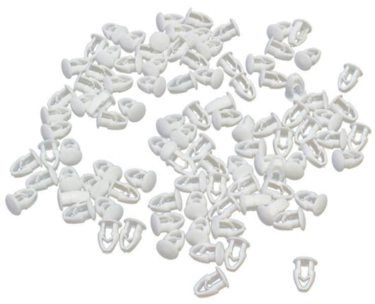 Kit 100 Bottoni Bianchi Fissaggio Targa