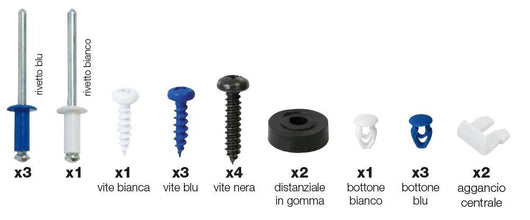 Kit Fissaggio Targa Posteriore