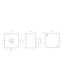 Selettore elettrico di emergenza a triangolo 14 mm, montaggio a muro, VVF, pompieri, manutenzione - THIRARD