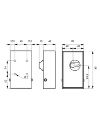 Cassetta portavalori a muro apertura con 1/2 cilindro europeo - THIRARD