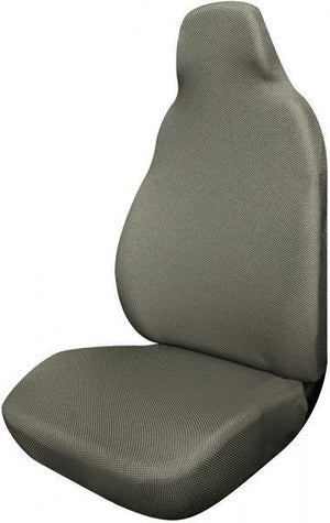 Coprisedile Anteriore Poncho Tess. Elastico Misto Cotone Grigio Polvere