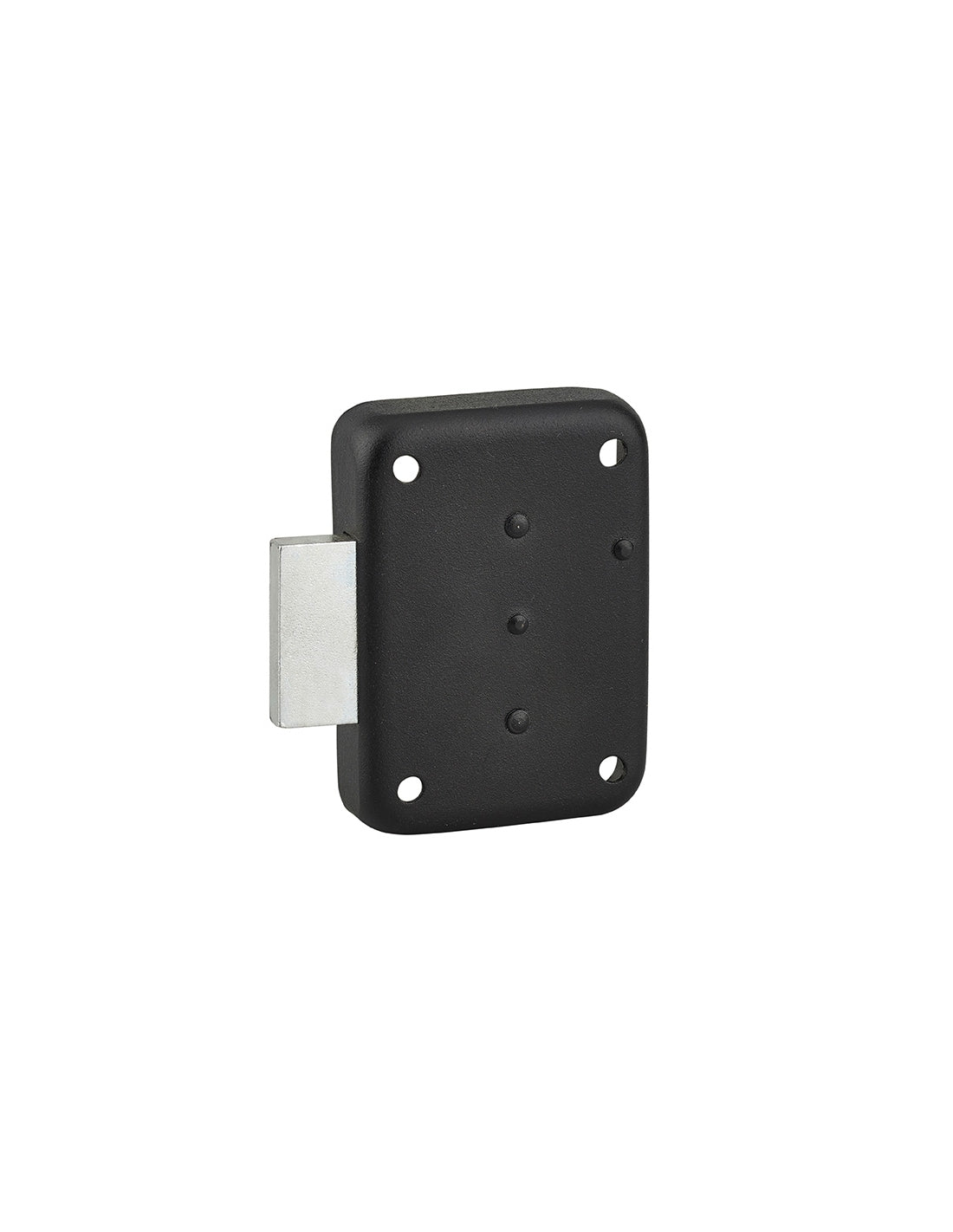 Serratura per mobile, mobilio, sinistra, asse 25mm, 70x50mm, nero, 3 chiavi - THIRARD