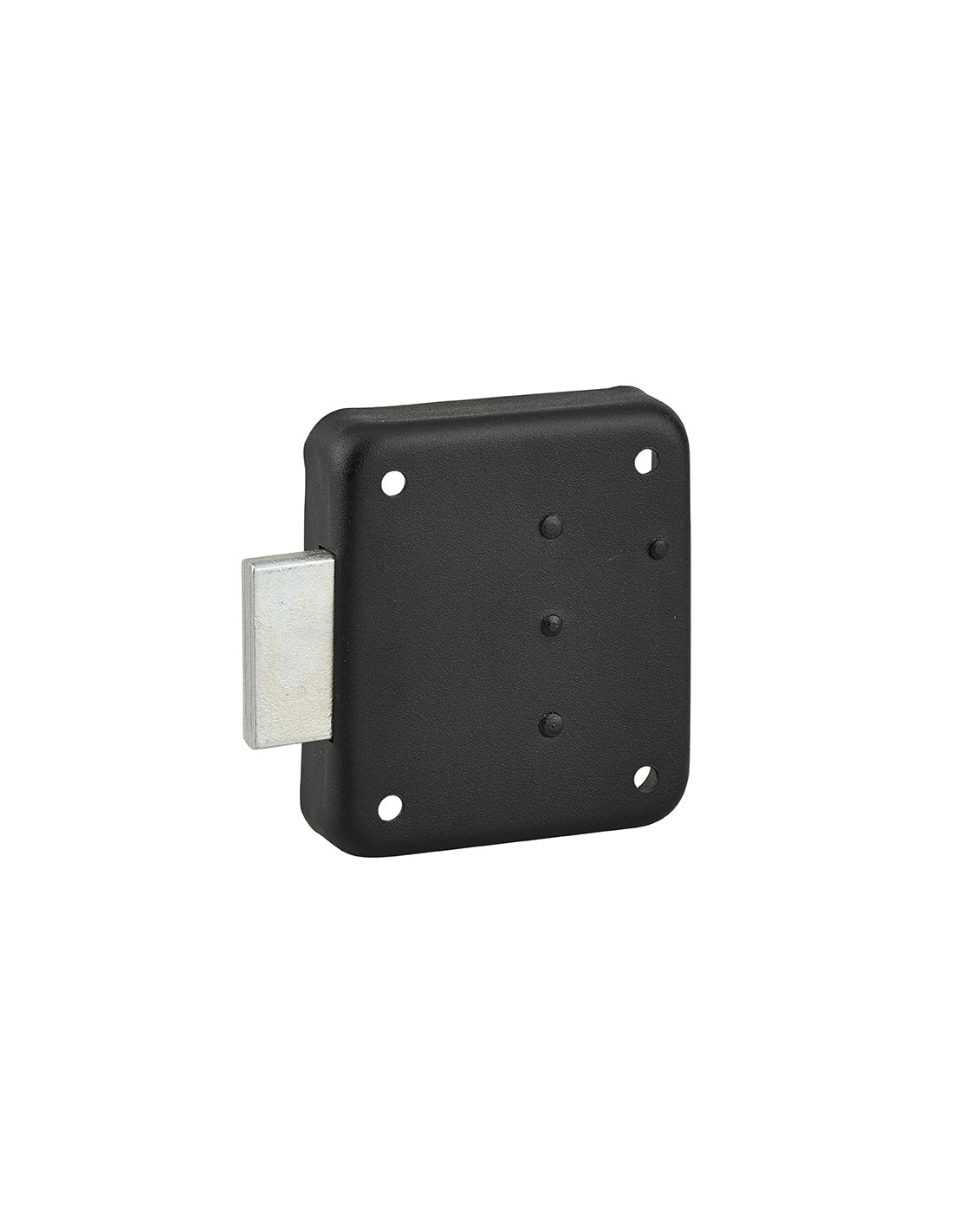 Serratura per mobile, mobilio, sinistra, asse 35mm, 70x60mm, nero, 3 chiavi - THIRARD