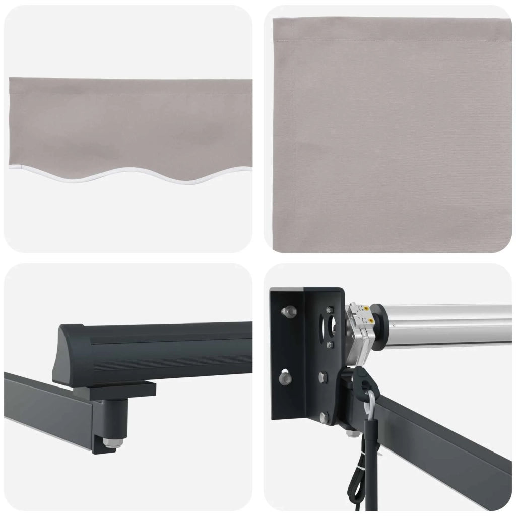 Tettuccio Elettrico Retrattile Grigio chiaro 3,5 x 2,5 m