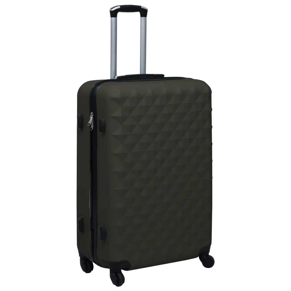 Set Valigie Trolley a Custodia Rigida 3 pz Antracite in ABS cod mxl 48806