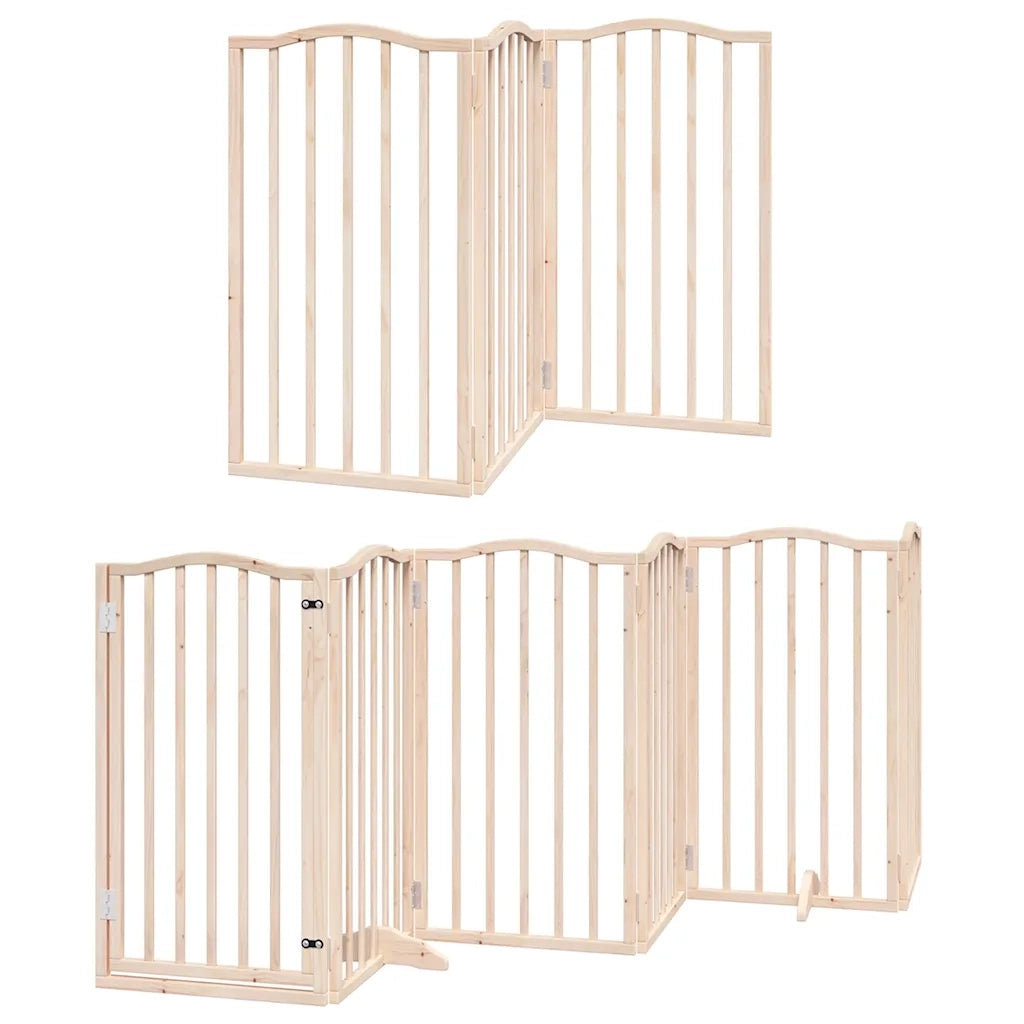 vidaXL Cancello per Cani Porta Pieghevole 12 Pannelli 300 cm in Pioppo