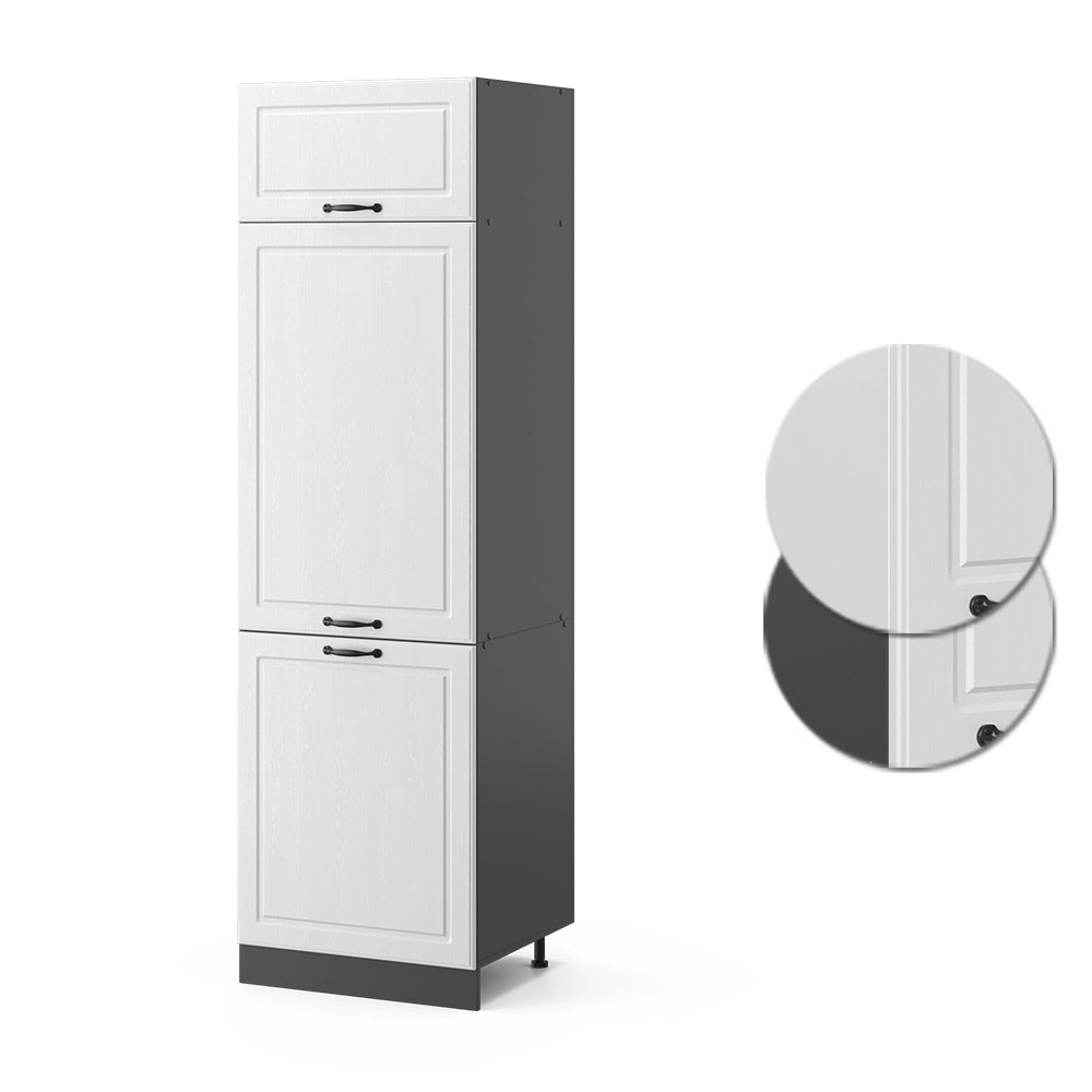 Vicco Armadio frigorifero Bianco casa di campagna 60 cm