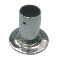 Base diritta tonda mm 22 acciaio inox