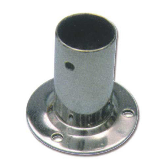 Base diritta tonda mm 22 acciaio inox