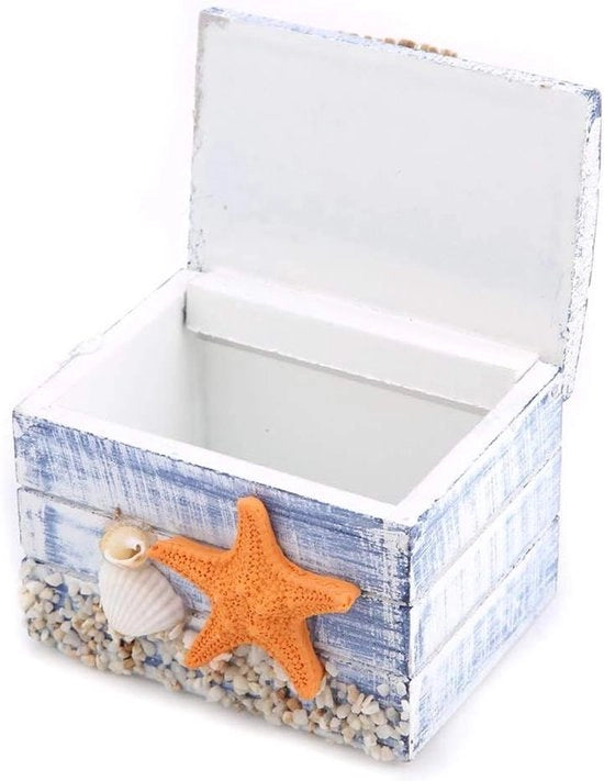 Cassa in legno stile mediterrane per gioielli e caramelle - regalo di nozze - doni per feste - piccoli regali