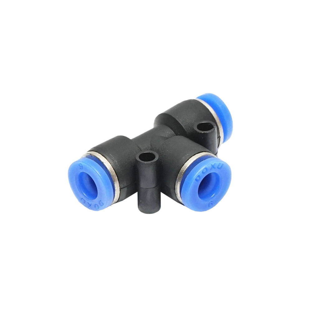 Raccordo rapido a T in plastica per tubo da 6 mm
