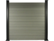 Kit di recinzione 4,8 m Composito - Kit di montaggio gratuito - Grigio