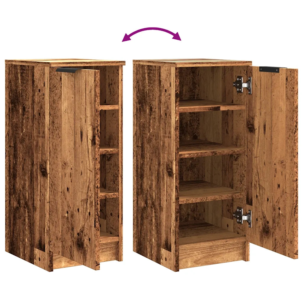 Scarpiera Legno Vecchio 29,5x35x70 cm in Legno Multistrato 856987