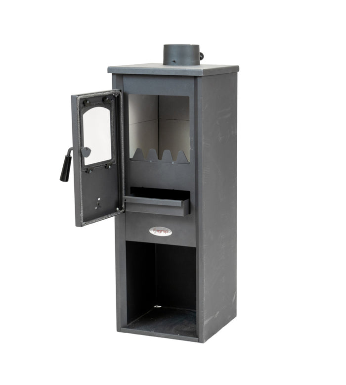 STUFA A LEGNA BERNA 7 KW GRIGIA - IGNIP