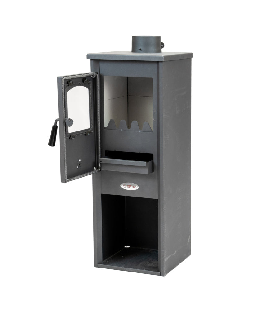 STUFA A LEGNA BERNA 7 KW GRIGIA - IGNIP