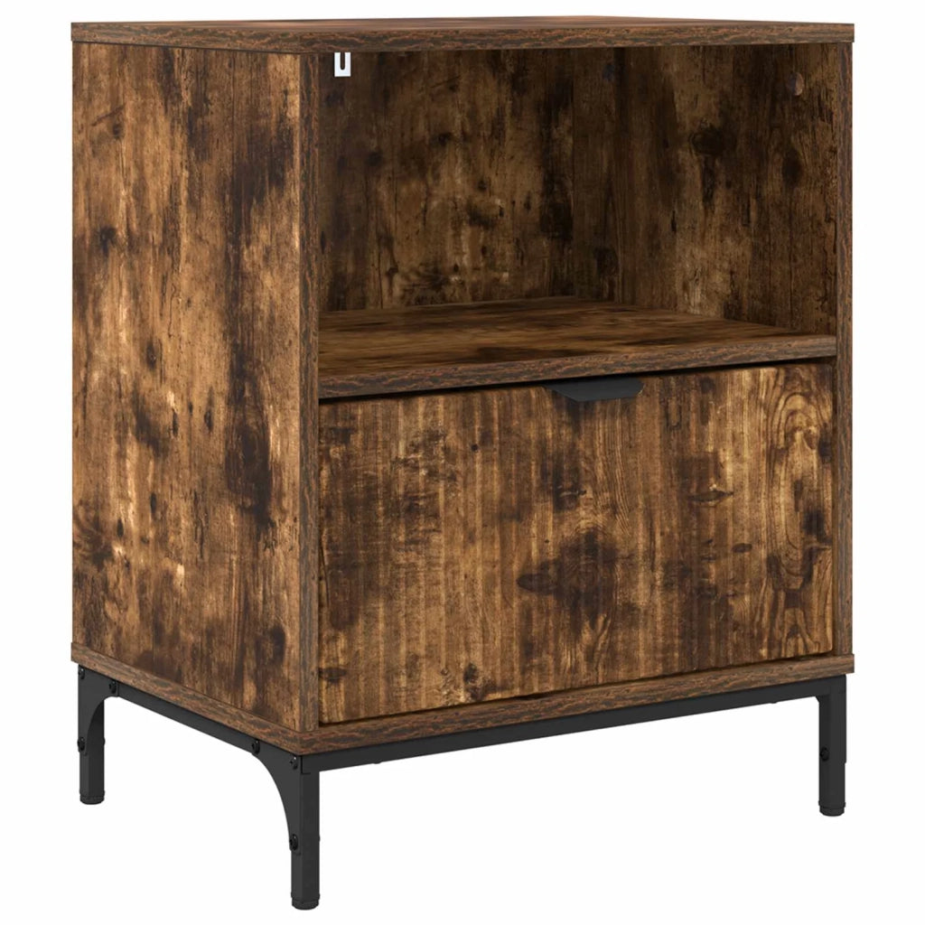 Armadio da Notte Rovere fumo 49 x 36 x 61 cm Legno multistrato 883484
