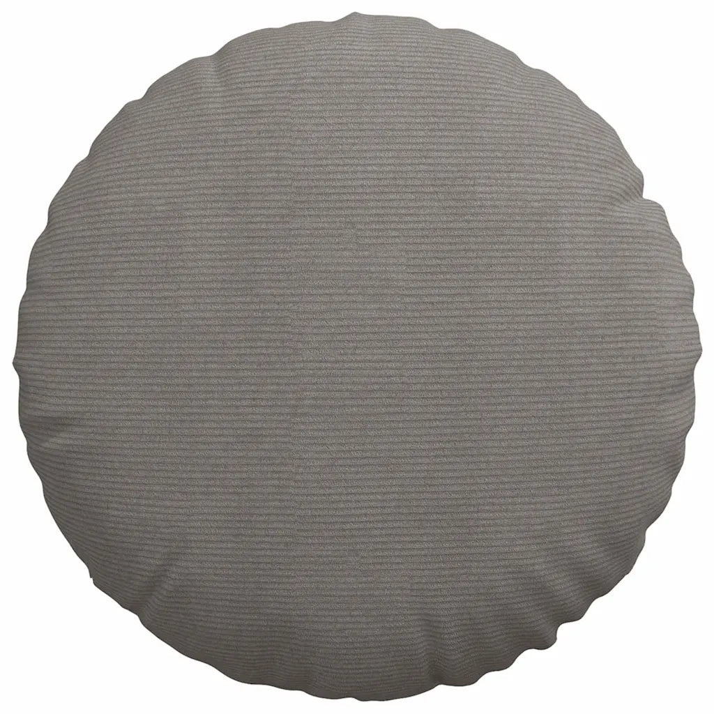 Cuscini per Seduta 2 pcs Grigio chiaro Ø 80 cm Tessuto in Cords
