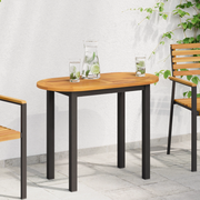 Piano del Tavolo 90x45x2,2 cm Ovale in Legno Massello di Acacia