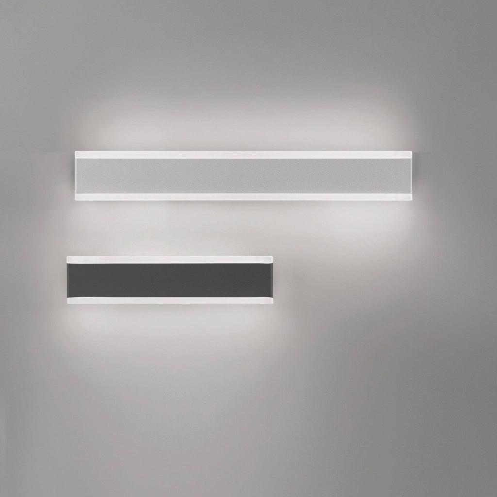 Riga Lampada da Parete e Soffitto a LED 19W 3000K IP54 in Alluminio Bianco Opaco, Design Moderno e Versatile per Illuminazione Interna ed Esterna