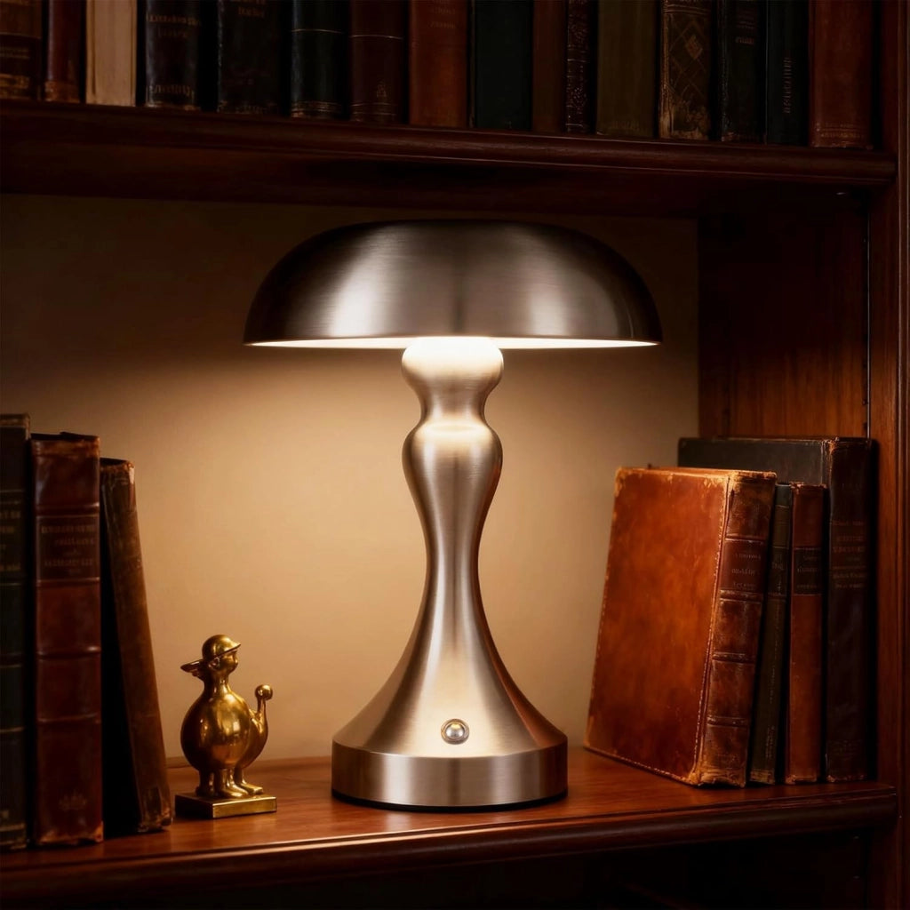 ZMH Lampada da tavolo LED wireless touch dimmerabile retrò vintage per comodino camera letto