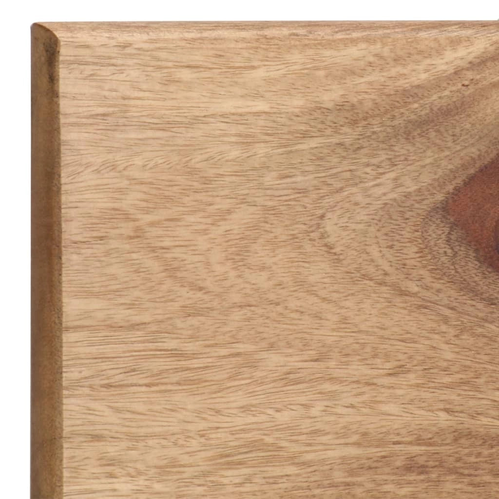 Mobiletto portaoggetti da parete di design 2 pezzi 58 cm legno massello 2702233/2