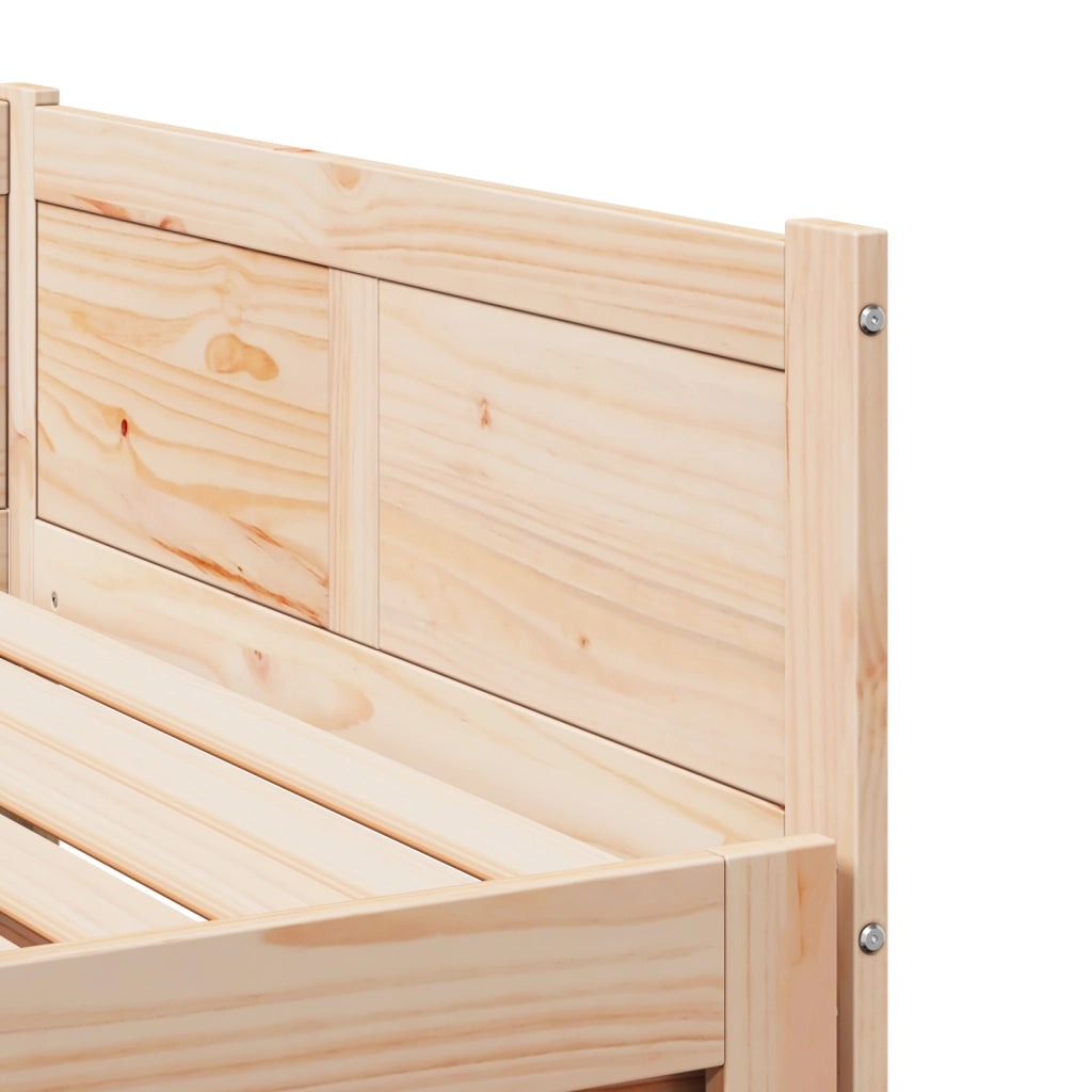 Letto giorno estensibile 90x200 cm in legno massello di pino