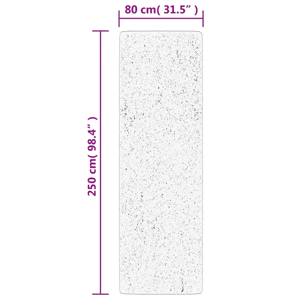 Tappeto OVIEDO a Pelo Corto Verde 80x250 cm 375575