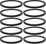 Tray per lettore CD con guaina di silicone - 10 pezzi - Forma precisa - Nero - Silicone - Adatto per Cambridge Audio - Dimensioni 25x28x1,5mm