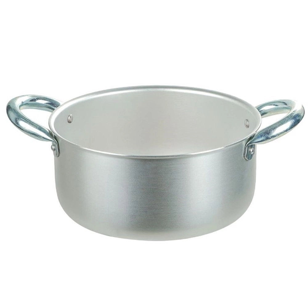 Trade Shop - Casseruola Pentola In Alluminio Con 2 Maniglie Metallo ø16-18 Cm Utensile Per Cucina -