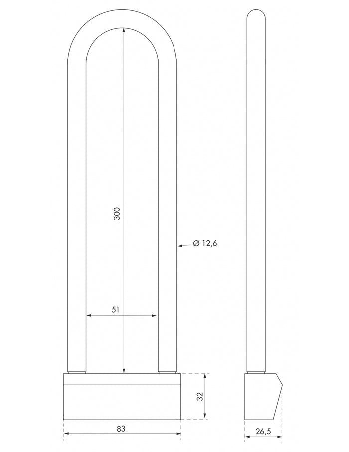 Lucchetto Ottone Nautic 80mm, 3 chiavi, anticorrosione, waterproof, uso esterno arco alto 300mm in ottone - THIRARD