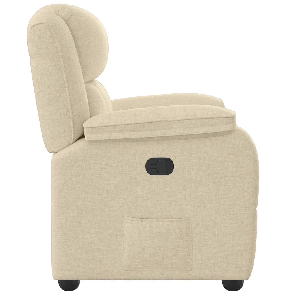 Poltrona Reclinabile in Tessuto Crema 4015708