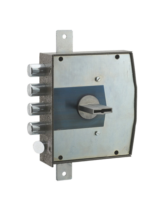 Serratura triplice 3 punti doppia mappa, da applicare, acciaio, 154x140 mm, destra, 3 chiavi - THIRARD