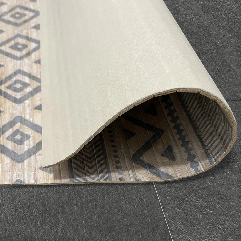 Tappeto vinilico di alta qualità etnica grigio 60x90
