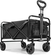 Carrello pieghevole con manubrio telescopico - carrozzina da spiaggia per tutti i terreni esterni - acquisto di prodotti per il camping