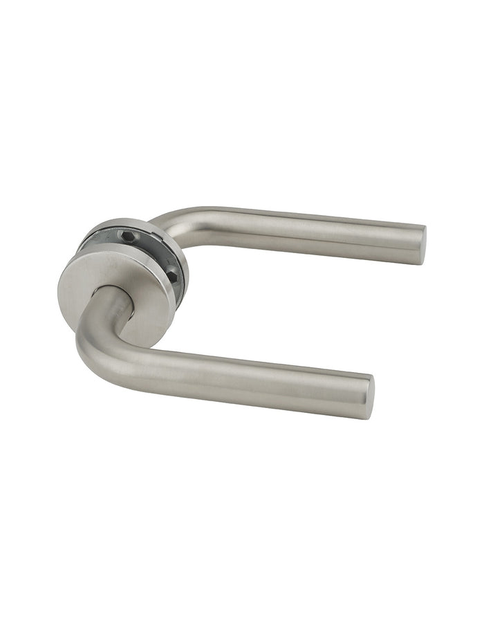 Coppia di maniglie per porta, quadro 7x110mm, acciaio inox 304 satinato - THIRARD