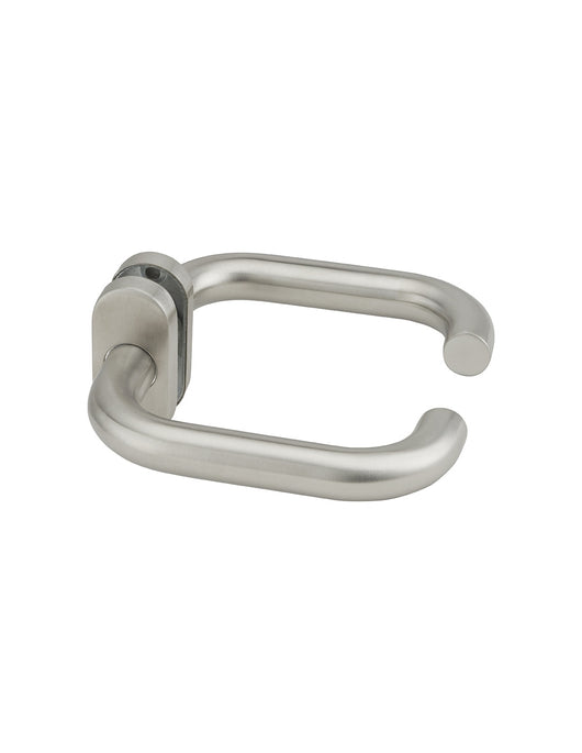 Coppia di maniglie per porta, quadro 7 mm, acciaio inox 304 satinato - THIRARD