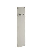 Piastra "Poussez" 300mm, acciaio inossidabile 304 - THIRARD