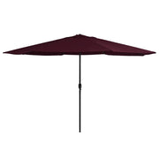 Ombrellone da esterno con palo in metallo 400 cm rosso bordeaux 02_0008266