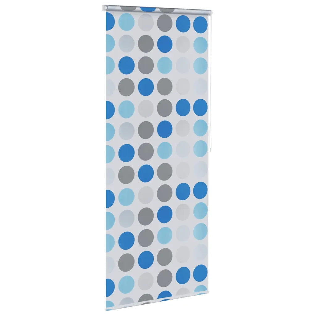 Tenda a Rullo per Doccia 100x240 cm con Motivo a Cerchi 142854