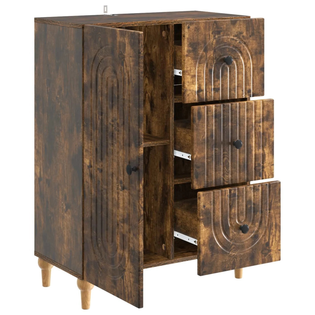 Credenza Rovere Fumo 66 x 34,5 x 90 cm Legno ingegnerizzato