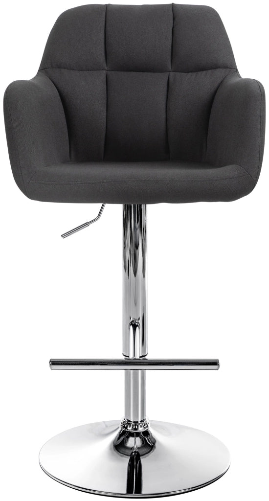 Barhocker Natoma Stoff chrom