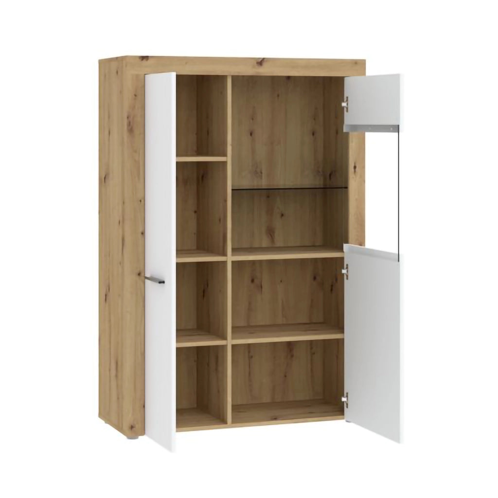 Mobile Espositore Lohalime, Vetrina 6 Ripiani, 100x42x147h cm Bianco